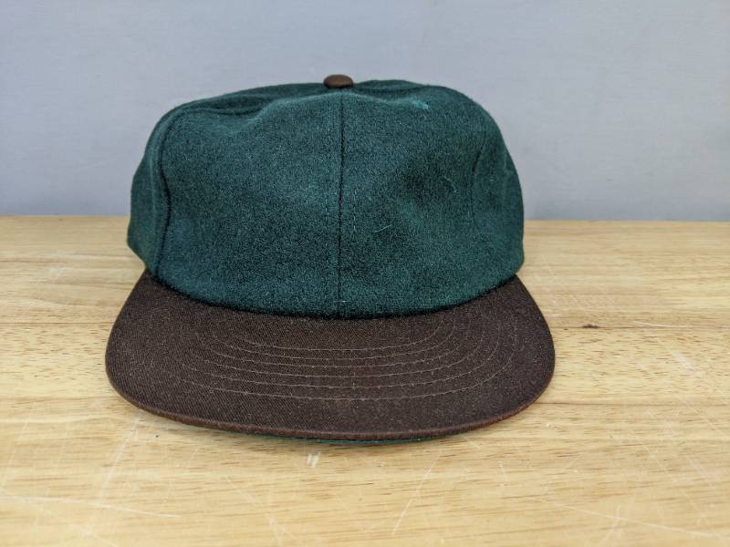 lot 114A image: 60 Brand New Yupoong Spruce Green and Brown Hats OSFM A