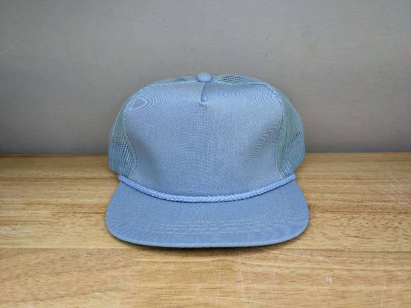 lot 322 image: 60 Brand New Yupoong Light Blue Hats OSFM A