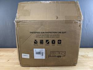 lot 15 image: Brand New Gray Umbrauto 6-Layer Travel Trailer Cover for 24 - 27 Trailer B
