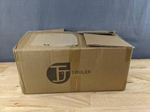 lot 51 image: New TJSOULER Cooling Elevated Dog Bed with Pillows (XL, Deep Grey) B