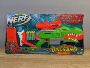 lot 53 image: New Nerf DinoSquad Rex-Rampage Motorized Dart Blaster B