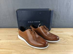 lot 54C image: Cole Haan 2.ZERGRAND LSR Wing Shoes Mens Size 12 Tan L