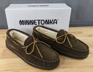 lot 90G image: New Minnetonka Moccasins Mens Size 7 Brown N