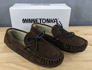 lot 75G image: Minnetonka Casey Moccasins Mens Size 10.5 Brown L