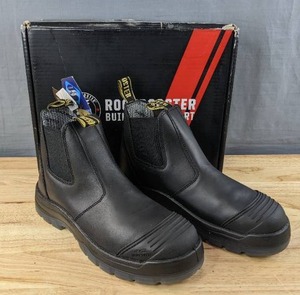lot 19B image: Brand New Rockrooster 6 Steel Toe Chelsea Work Boots Mens Size 11 Wide Black $105.99 Retail L