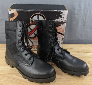 lot 57B image: Brand New Kaifeng Military Tactical Army Boots Mens Size 11 Black L