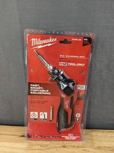lot 36D image: Brand New Milwaukee M12 12-Volt Lithium-Ion Cordless Soldering Iron (Tool-Only) $99 Retail N