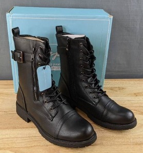 lot 70D image: Brand New Vepose 928 Combat Military Boots with Wallet Pocket Womens Size 6.5 Black L