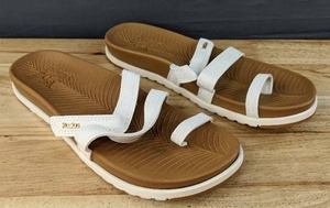 lot 58F image: Brand New Kuailu Arch Support Sandals Womens Size 10 White L