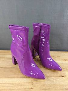 lot 71G image: New Mysoft GoGo Boots Womens Size 8 Purple L