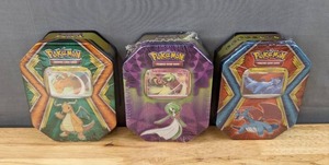 lot 60E image: Brand New Pokemon Champions Gengar Collectible Tin Sets Dragonite, Gardevoir, and Salamence $89.67 Retail I
