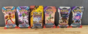 lot 34E image: Brand New Pokemon Trading Card Game Blister Packs Paradox Rift, Temporal Forces, Paldea Evolved, Silver Tempest and More I