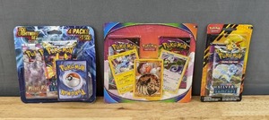 lot 63E image: Brand New Pokemon Trading Card Game Packs Sword & Shield Silver Tempest, Lightning Set, and Vivid Voltage and Fusion Strike Blister Pack I
