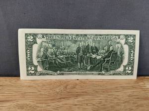 lot 49A image: Tom Hardy Autographed $2 Bill Real Money Currency Actor Mad Max Batman Dark Knight Venom Bane I