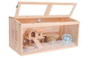 lot 54 image: Brand New LWYMX Wooden Hamster Cage B