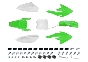 lot 66 image: Pro Bat 7 Piece CRF70 Plastic Fender Kit in Green B