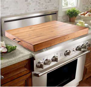 lot 26 image: Brand New Tidita Acacia Wood Noodle Board Stove Cover with Handles B