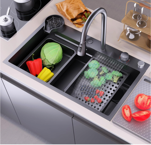 lot 5 image: Brand New Jianianhua Waterfall Kitchen Sink B
