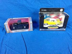 lot 41 image: New 1957 Chevy and 1934 Ford Pick Up 134 Scale