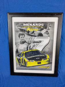 lot 46 image: NASCAR #7 Menards Monte Carlo Drive Robby Gordon Signed Photo 11x14
