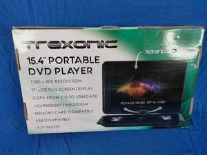 lot 2 image: New Trexonic 15.4 Portable Black DVD Player