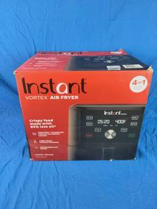 lot 60 image: New Instant Vortex Air Fryer in Black