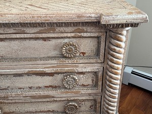 lot 3 image: Contemporary Modern Shabby Chic 50 Chest of Drawers