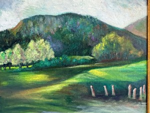 lot 13 image: Beautiful Framed Original Oil on Canvas Landscape Painting