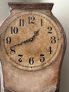 lot 12 image: Decorative Reproduction Floor Clock