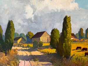 lot 15 image: Framed Original Oil on Canvas