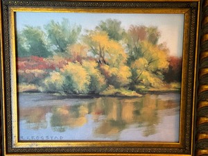lot 22 image: Original Framed Painting by Richard Krogstad