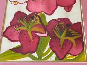 lot 20 image: Beautiful Framed Original Floral Painting