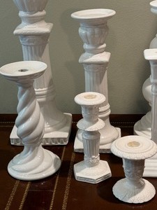 lot 49 image: Variety of Decorative Candle Holders
