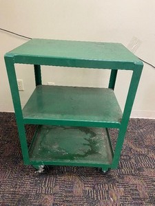 lot 67 image: Three Shelf Rolling Cart - 24L x 18W x 34H
