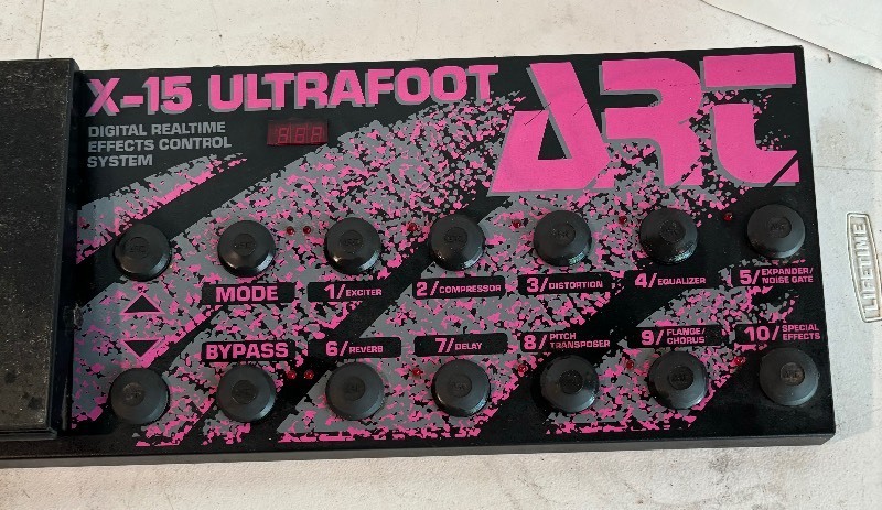 lot 244 image: Art X-15 Ultrafoot Digital Real Time Effects Processor Control System
