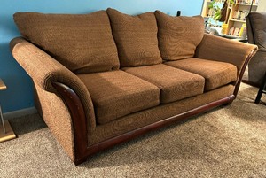 lot 24A image: Upholstered Sofa  Couch
