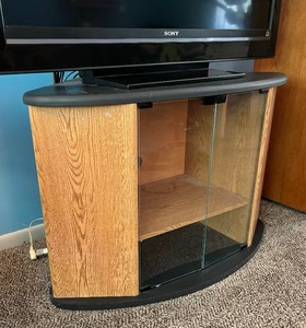 lot 64A image: Magnificent Media Stand with 46 Inch Sony TV