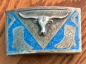 lot 84A image: Two Beautiful Vintage Belt Buckles