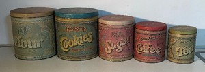 lot 57A image: Five Canister Set by Bollonoff