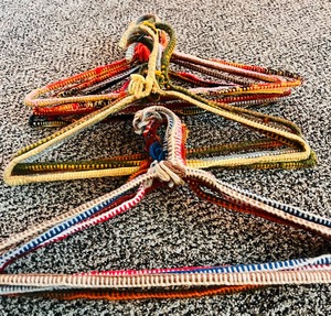 lot 111 image: Vintage Colorful Clothing Hangers