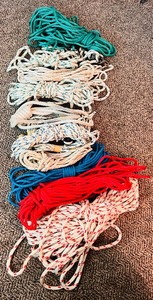 lot 115 image: Dont Miss Out on this Lot of Sailing Ropes in Several Lengths