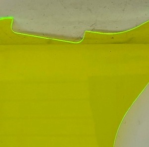 lot 159 image: Three Bright GreenYellow Plastic Panels
