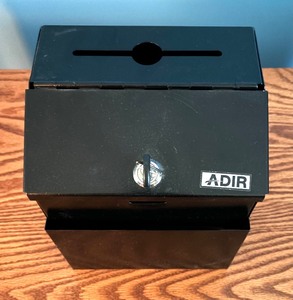 lot 117 image: Adir Office Wall Mount Steel Locking Suggest Drop Box with Key