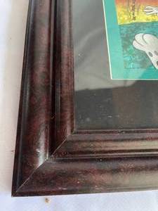 lot 241 image: Vintage Metallic Bugs Bunny Framed Art
