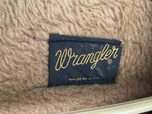 lot 242 image: Vintage Fur Lined Wrangler Jean Jacket