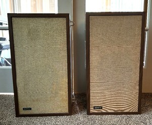 lot 31 image: Pair of Vintage Advent Speakers Designed by Henry E. Kloss