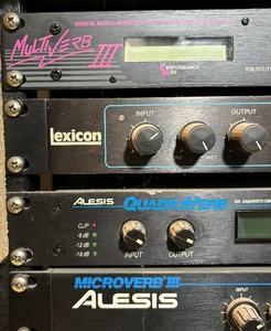 lot 116 image: Music Recording Electronics including a Multi Verb III digital multi-effector transposersampler, Eexicon, Alesis Quadraverb, Yahmaha SPX90 & More