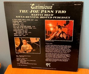 lot 100AA image: Joe Pass Trio EXIMIOUS 1982 Pablo Records 2310-877 Vinyl Jazz Original