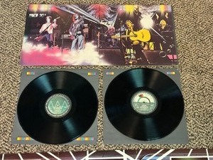 lot 108A image: Wings Over America Double Vinyl LP Records and Poster