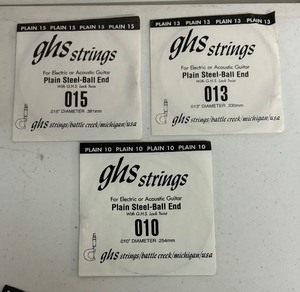 lot 159A image: GHS Guitar Strings for Electric and Acoustic Guitars